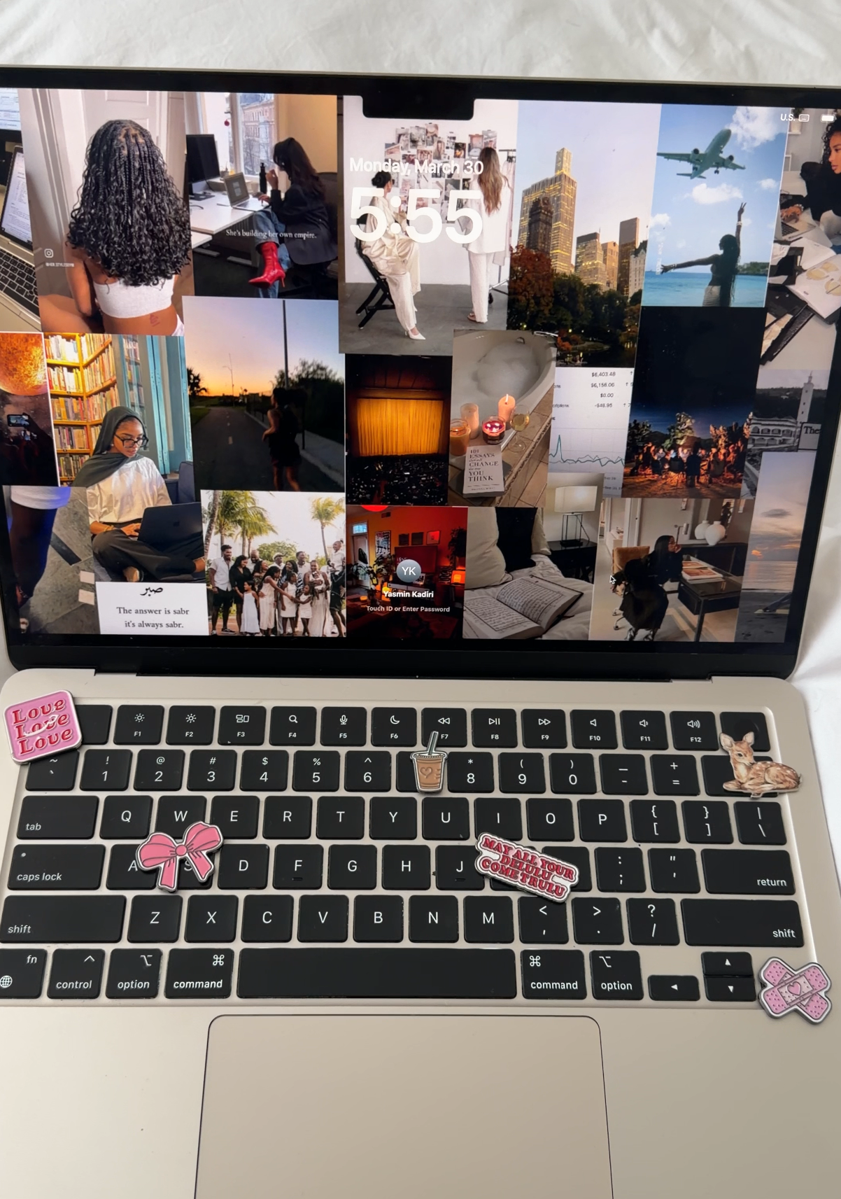 Stikked styled on laptops